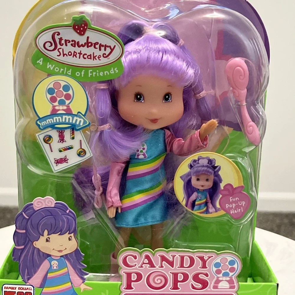 Playmates Strawberry Shortcake Candy Pops Rainbow Sherbet Doll NIB 2006‎